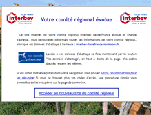 Tablet Screenshot of interbev-idf.normabev.fr